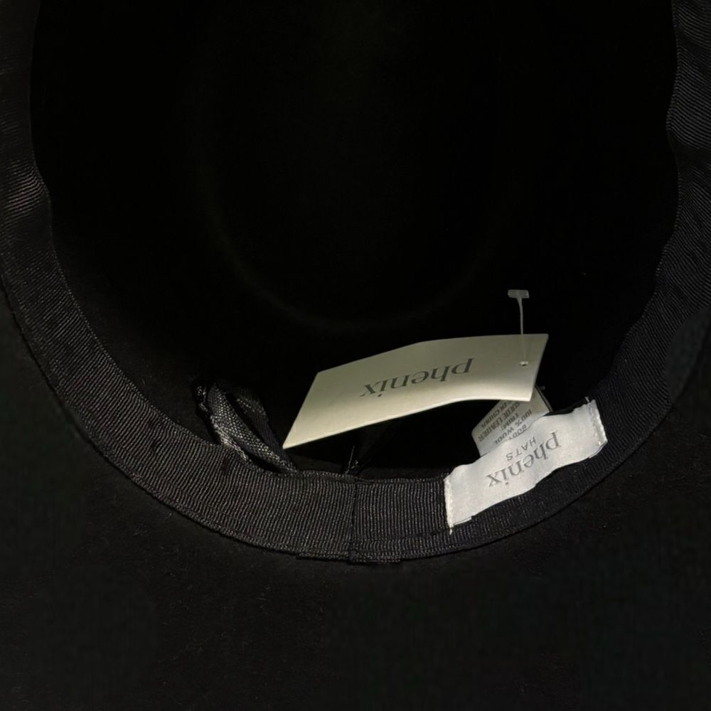 PHENIX Black Wool Hat |O/S| - Picture 6 of 9